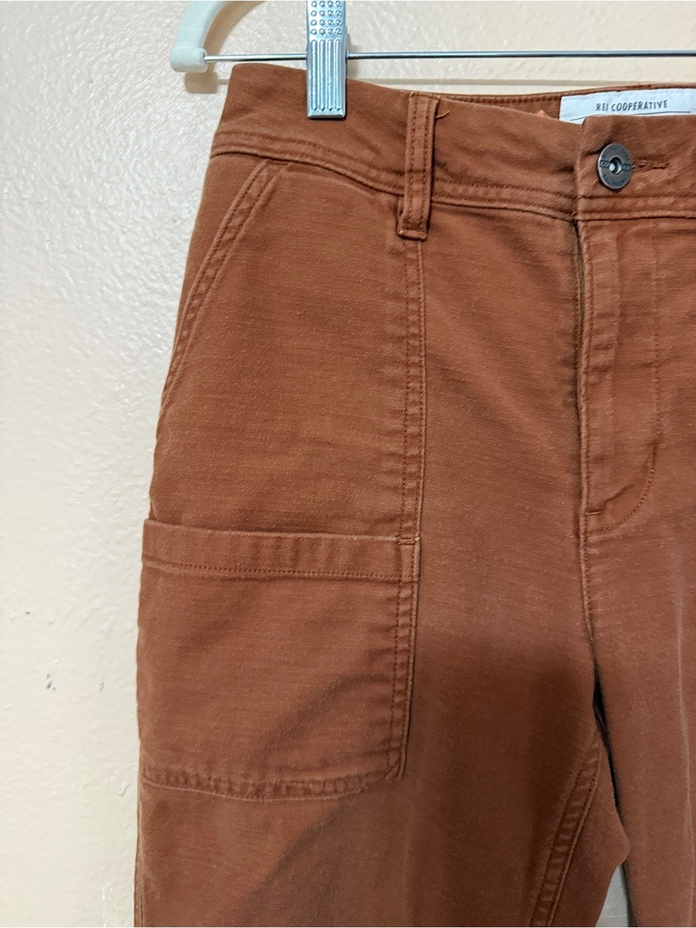 REI Co-op Trailsmith Jogger Pants Women’s 2 Rust Cargo Hiking - Picture 7 of 14
